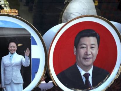 Souvenirs de Xi Jinping en Pek&iacute;n.