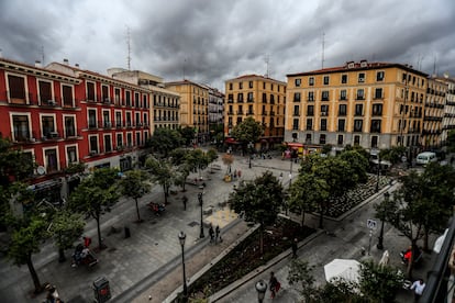 Vista de la plaza de Lavapiés. 