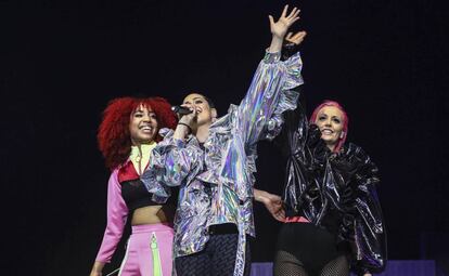 Sweet California, durante su actuación.