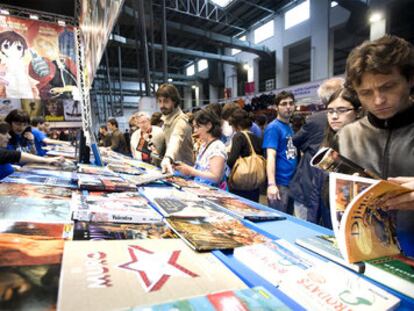 Una imagen del ambiente en el Salón de Cómic de Barcelona.