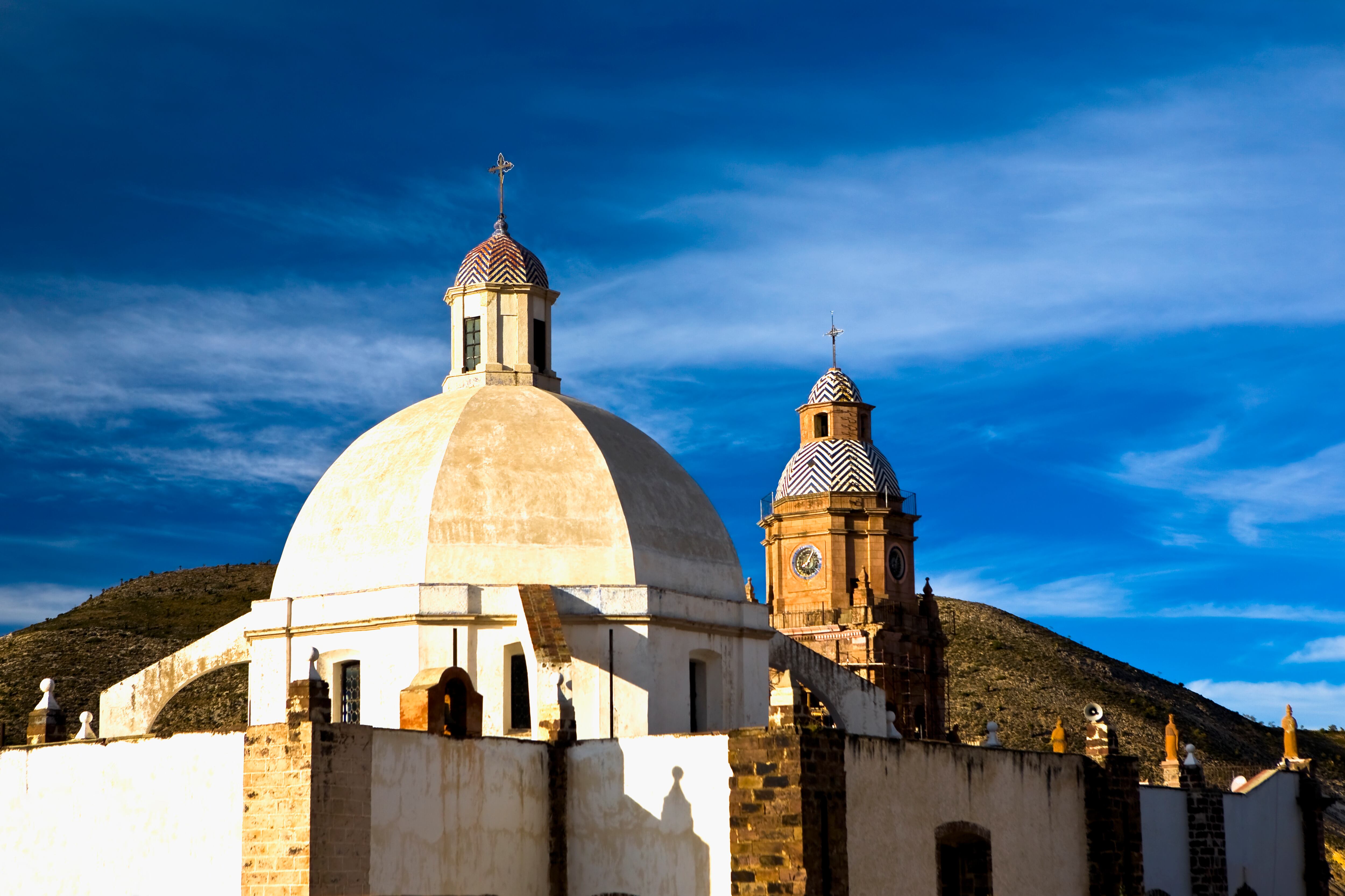 Iglesia de la Purísima Concepción en el pueblo de Real De Catorce, en San Luis Potosí (México).