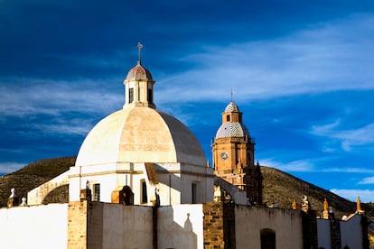 Iglesia de la Purísima Concepción en el pueblo de Real De Catorce, en San Luis Potosí (México).