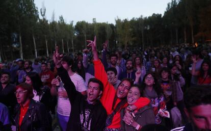 Concierto en el en el camping de Sonorama, en Aranda de Duero.