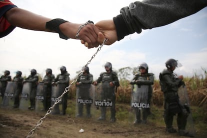 De las 1.500 familias que vivían en este asentamiento, 480 eran víctimas del conflicto.