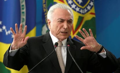 Michel Temer, en un acto el pasado 27 de febrero.