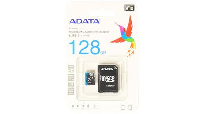 Tarjeta de memoria micro SD Adata de 128 GB