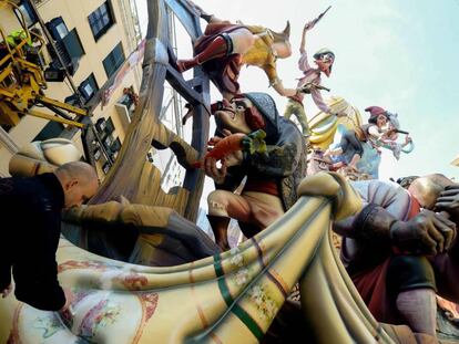 Falla del Pilar, en Valencia.