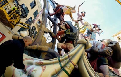 Falla del Pilar, en Valencia.