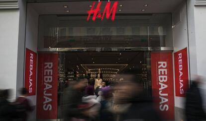 Tienda de H&M durante las rebajas, el pasado enero. 