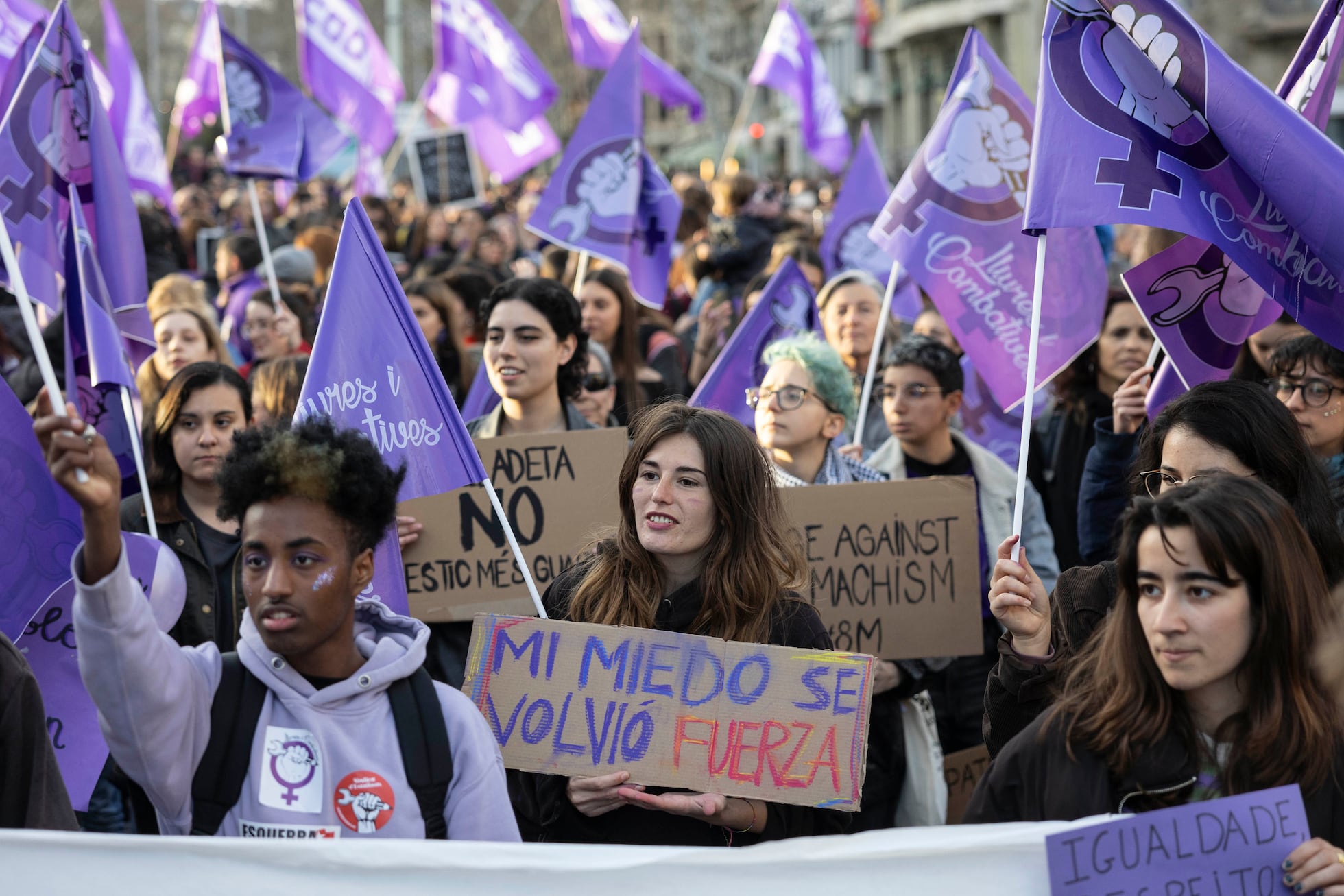8M en España: las manifestaciones del Día de la Mujer, en imágenes ...