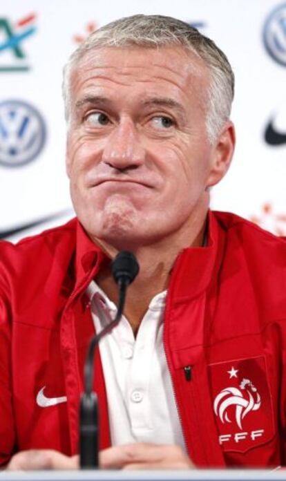 Didier Deschamps durante la rueda de prensa