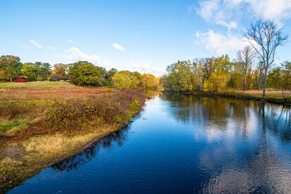 Vista del río Concord, en Concord, Massachusetts (Estados Unidos).