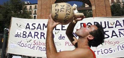 Actividades del 15-M en Madrid.