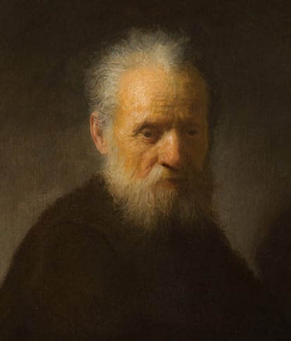 La obra de Rembrandt 'Retrato de un anciano con barba'.