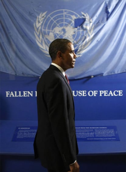 El presidente de EE UU, Barack Obama, en la sede de Naciones Unidas en Nueva York.