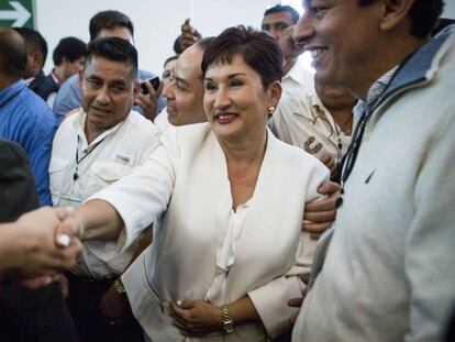 Thelma Aldana, a principios de marzo en Ciudad de Guatemala.