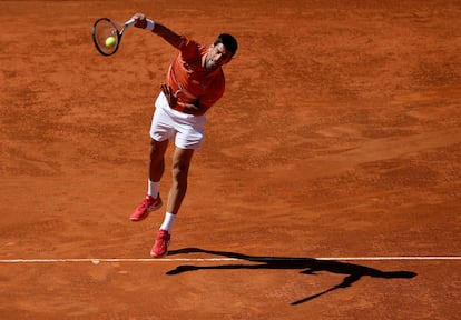  Novak Djokovic, durante el partido.