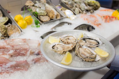 Ostras de La Barra del Gourmet.