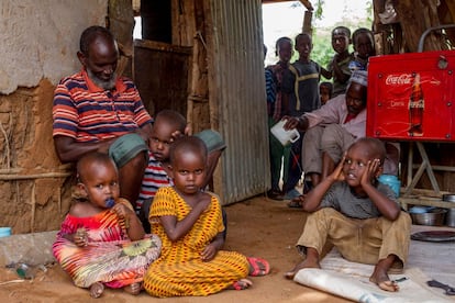 Niños en una escuela del campo de Dadaab, en Kenia.