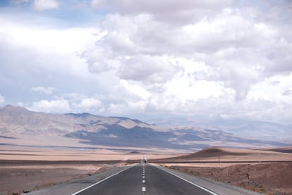 Vista del desierto de Atacama, en los alrededores del municipio de Chañaral (Chile).