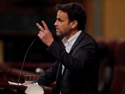 El diputado de Unidas Podemos Jaume Asens Llodrà, en el Congreso de los Diputados.