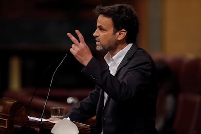 El diputado de Unidas Podemos Jaume Asens Llodrà, en el Congreso de los Diputados.