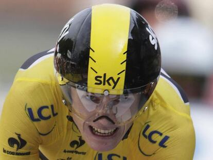 Froome, durante la contrarreloj
