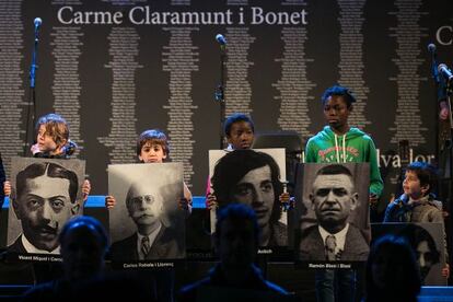 Homenatge a les víctimes del franquisme.