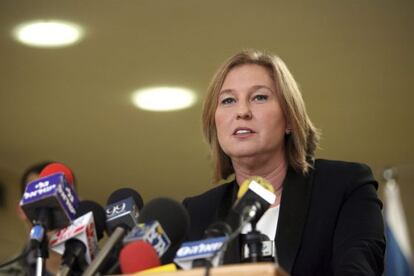 Tzipi Livni anuncia su dimisión como diputada.