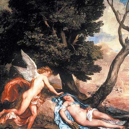 Fragmento de &#39;Cupido y Psique&#39; (1638-1640), por Van Dyck.