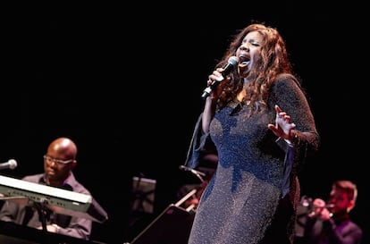 Gloria Gaynor actúa en el Festival Castell de Peralada, en agosto de 2014.