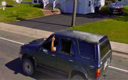 Imagen de Google street view seleccionada por Jon Rafman en su proyecto Nine Eyes