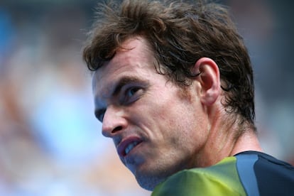 Murray, durante el duelo ante Simon.