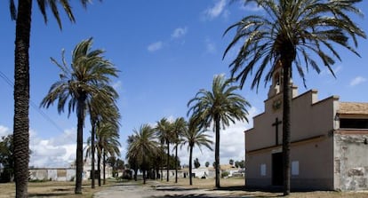 Una vista del poblado marinero de Sancti Petri, en Chiclana.