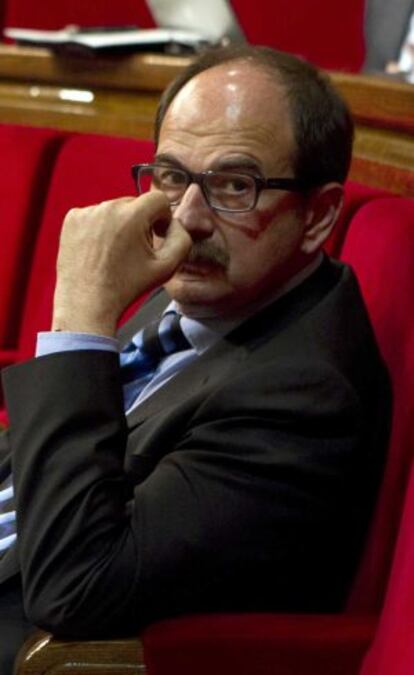 Crespo, diputado por CiU, en el Parlament el pasado día 6.