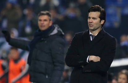 Solari, en el partido del miércoles en Butarque.