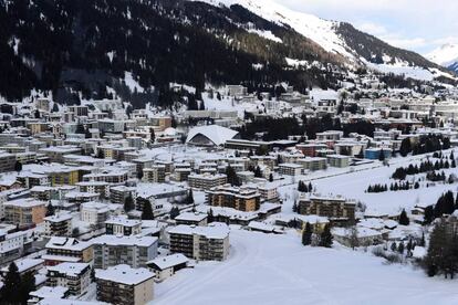 La localidad suiza de Davos, durante el Foro Econ&oacute;mico de Davos