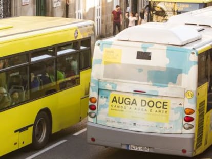 Autobuses urbanos de Santiago, vendidos por Díaz Ferrán a Monbus