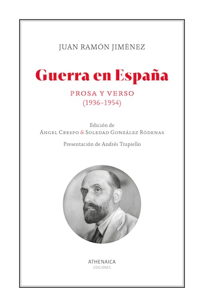 Portada de 'Guerra en España', de Juan Ramón Jiménez.