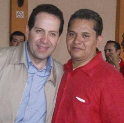 El gobernador Ávila junto al diputado Serrano Cedillo.