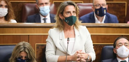 La vicepresdenta tercera del Gobierno y ministra para la Transición Ecológica y el Reto Demográfico, Teresa Ribera.