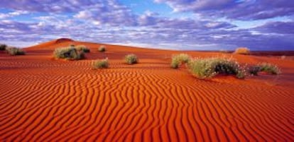 Dunas do deserto Simpson, na Austrália.