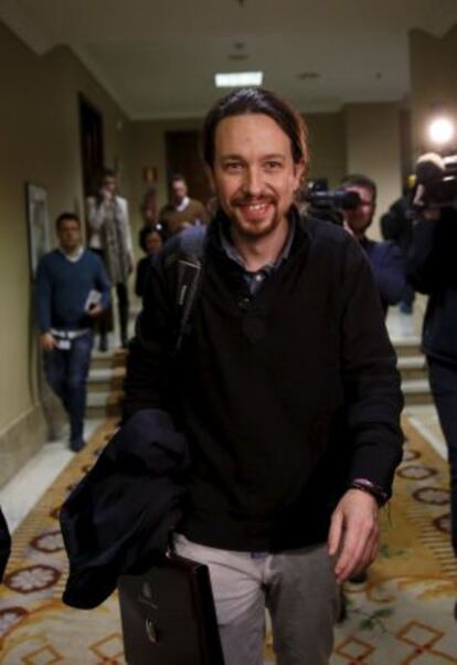 Pablo Iglesias, la semana pasada en el Congreso.