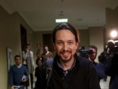 Pablo Iglesias, la semana pasada en el Congreso. 