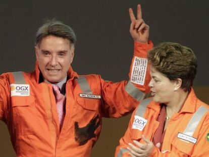 Eike Batista y Dilma Rousseff, en abril de 2012.