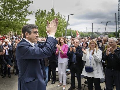 Patxi L&oacute;pez, hoy en Bilbao.
 a