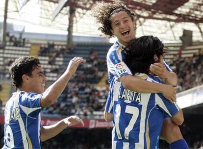 Lafita celebra el gol