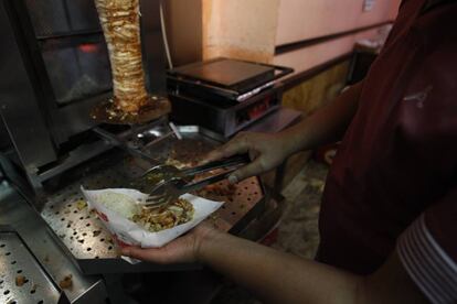 Establecimiento de kebab en el centro de Madrid.