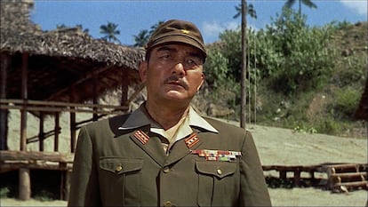 El coronel Saito en 'El puente sobre el río Kwai'.