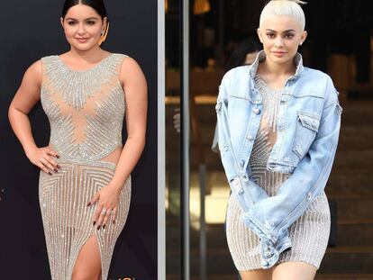 Ariel Winter. A la derecha Kylie Jenner.